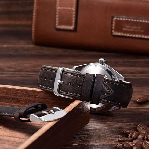 ANNEFIT Retro Watch Band, Crazy Horse Leather Watch Strap with Quick Release, Choice of Width 18mm 19mm 20mm 21mm 22mm in Kuwait