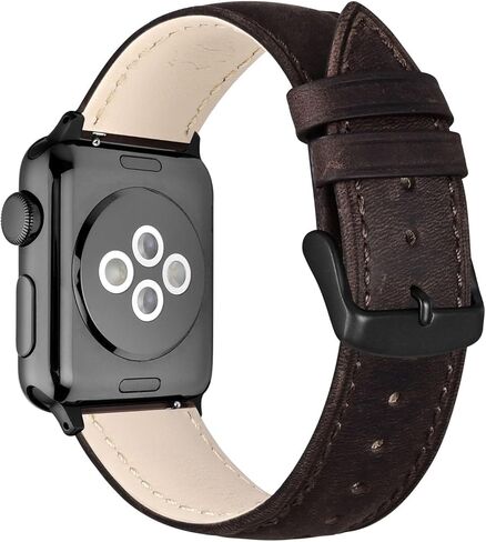 ANNEFIT Retro Watch Band, Crazy Horse Leather Watch Strap with Quick Release, Choice of Width 18mm 19mm 20mm 21mm 22mm in Kuwait