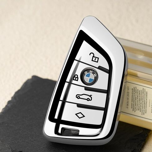 متوافق مع غطاء BMW Key Fob الوردي الواقي لسلسلة مفاتيح السيارة 230i 330i 430i 440i 530e 530i 540i 740i 745e 750i 840i M2 M235i M240i M3 M340i M4 X1 X2 X3 X4 X5 X6 X7 in Kuwait