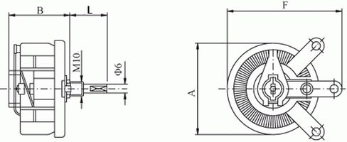 إلكترونيات - صالون 200 وات 500 أوم مقياس الجهد السلكي عالي الطاقة، مقاومة متغيرة، مقاوم متغير. in Kuwait