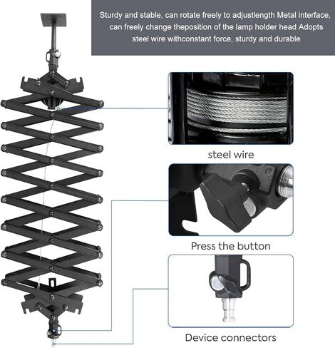 Konseen 2M التصوير الفوتوغرافي نظام السكك الحديدية السقف ضوء الفيديو جبل دعم عدة مع ملحقات حبل السلامة للبث المباشر استوديو التصوير الفوتوغرافي فلاش سوفت بوكس ​​عاكس المعدات المتخصصة in Kuwait