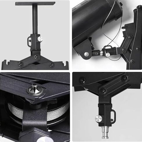 Konseen 2M التصوير الفوتوغرافي نظام السكك الحديدية السقف ضوء الفيديو جبل دعم عدة مع ملحقات حبل السلامة للبث المباشر استوديو التصوير الفوتوغرافي فلاش سوفت بوكس ​​عاكس المعدات المتخصصة in Kuwait