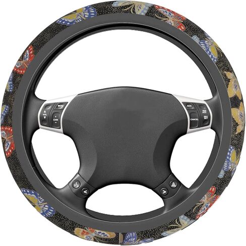Astrology Sun Moon Celestial Steering Wheel Cover Auto Steering Wheel Protector Anti-Slip Breathable and Sweat Absorption Universal Car Accessories 15 inch Fit Auto SUV Sedan Vans Trucks in Kuwait