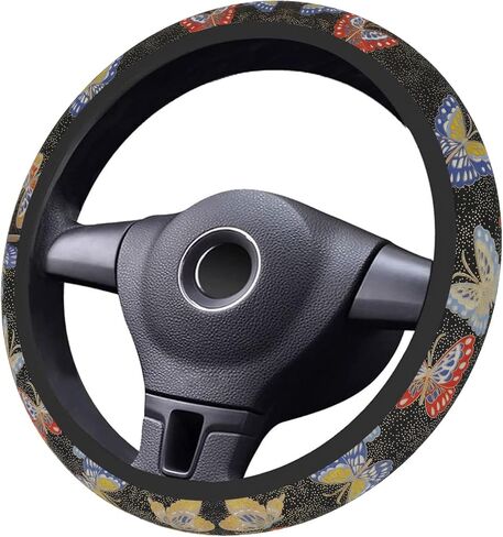 Astrology Sun Moon Celestial Steering Wheel Cover Auto Steering Wheel Protector Anti-Slip Breathable and Sweat Absorption Universal Car Accessories 15 inch Fit Auto SUV Sedan Vans Trucks in Kuwait