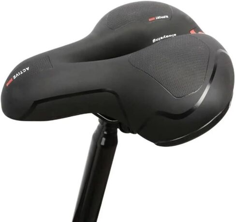 مقعد الدراجة ZAS ذو الذاكرة الإسفنجية بمفهوم مبتكر مكون من 5 مناطق - مقعد دراجة مثالي مع نظام تدفق الهواء المعزز - تصميم عالمي - مقعد دراجة مريح ومريح لجميع راكبي الدراجات in Kuwait