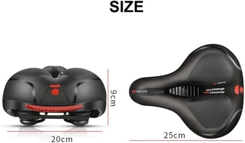 مقعد الدراجة ZAS ذو الذاكرة الإسفنجية بمفهوم مبتكر مكون من 5 مناطق - مقعد دراجة مثالي مع نظام تدفق الهواء المعزز - تصميم عالمي - مقعد دراجة مريح ومريح لجميع راكبي الدراجات in Kuwait