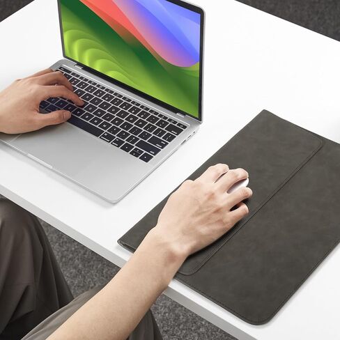 حافظة Omnpak لجهاز MacBook Air مقاس 15 بوصة، حافظة كمبيوتر محمول رفيعة طاردة للماء مع حامل لجهاز MacBook Air M3/M2 الجديد مقاس 15.3 بوصة، وMacBook Pro 15 in Kuwait