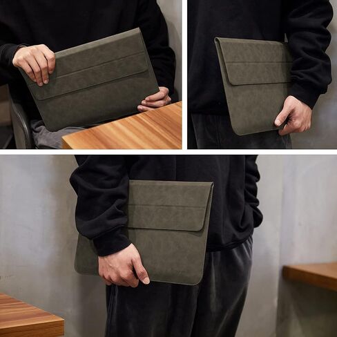 حافظة Omnpak لجهاز MacBook Air مقاس 15 بوصة، حافظة كمبيوتر محمول رفيعة طاردة للماء مع حامل لجهاز MacBook Air M3/M2 الجديد مقاس 15.3 بوصة، وMacBook Pro 15 in Kuwait