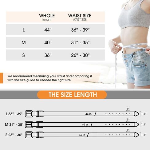 3 Pack Women Thin Leather Belts for Dress Jeans Belt with Gold Buckle Belts for Women in Saudi Arabia