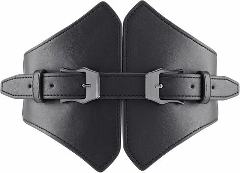 حزام فستان نسائي مرن واسع النطاق من Ayliss حزام خصر عصري عتيق من جلد البولي يوريثان وحفلات تنكرية in Kuwait