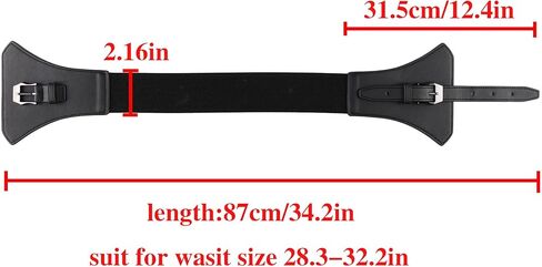 حزام فستان نسائي مرن واسع النطاق من Ayliss حزام خصر عصري عتيق من جلد البولي يوريثان وحفلات تنكرية in Kuwait