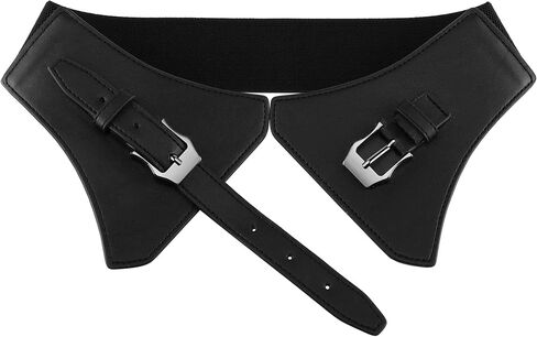 حزام فستان نسائي مرن واسع النطاق من Ayliss حزام خصر عصري عتيق من جلد البولي يوريثان وحفلات تنكرية in Kuwait