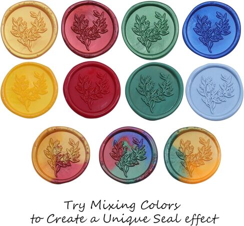 800 Pcs Assorted Color Wax Seal Beads Bulk, Andotopee Multicolor Sealing Wax Beads for Stamp Seals, Wax Sealing Pellets Red Green Blue Gold Orange Yellow for Wedding, Envelope Seal, DIY Craft in Saudi Arabia