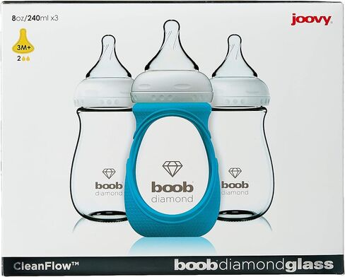 JOOVY Boob Diamond 8 Ounce 3 Piece with Turq Sleeve, 1.44 Pounds in Saudi Arabia
