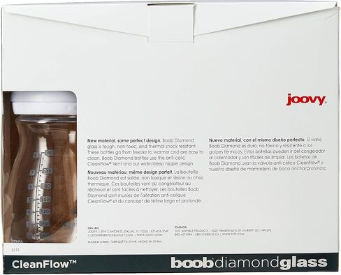 JOOVY Boob Diamond 8 Ounce 3 Piece with Turq Sleeve, 1.44 Pounds in Saudi Arabia