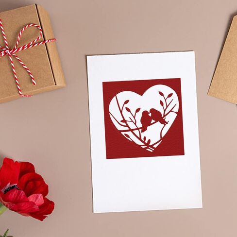 Valentines Cutting Dies for Card Making, Heartbeat Words Die Cuts Valentines Dies Embossing Stencil Template Tool for DIY Scrapbooking Paper Card and Photo Album Craft Decoration in Saudi Arabia