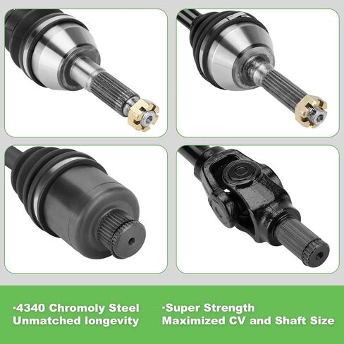 Front Rear CV Axles Drive Shaft & Wheel Bearings for Polaris Sportsman 400 500 600 700 2002-2004, Magnum 330 4x4, ATP 330 500 2005 Left Right ATV Axle Replacement Full Set in Saudi Arabia
