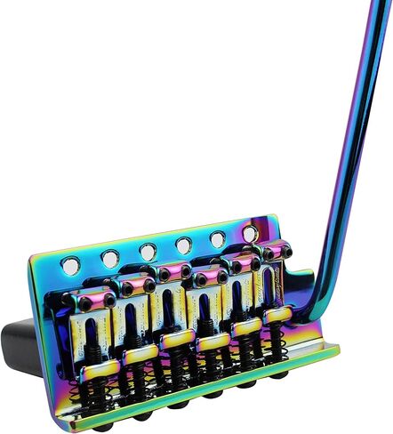 Guyker Tremolo Bridge Vintage Bent Steel Saddles and Zinc Block Compatible with Start ST Electric Guitar (GG-1004, Golden) in Saudi Arabia