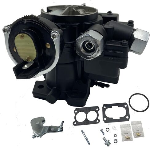 مكربن ​​الاختناق الكهربائي لمكربن ​​روتشستر 2 برميل يستبدل المخزون 2 برميل 4.3L Mercruiser Carburetor 3310-807764A1 (أسود) in Kuwait