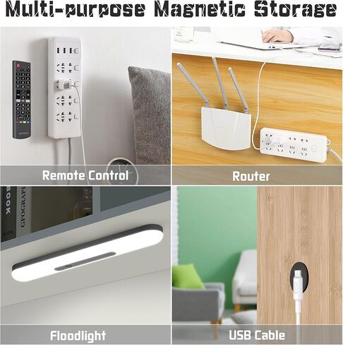 ulibermagnet حامل التحكم عن بعد المغناطيسي، 4 حزمة قوية التحكم عن بعد الجدار المغناطيسي للمنزل مكتب المدرسة rv السرير، منظم قوي للتحكم عن بعد للمفتاح، تلفزيون، مكيف الهواء، مذكرة مذكرة مقاطع in Kuwait