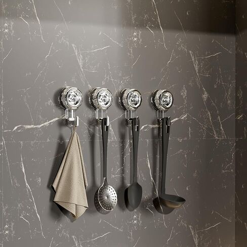 Kitchen Suction Hooks Heavy Duty for Inside Shower Bathroom Suction Cup Hooks Waterproof Suction Cup Towel Hook Wall Hooks with Suction Cup for Glass Window 2 Pack in Kuwait