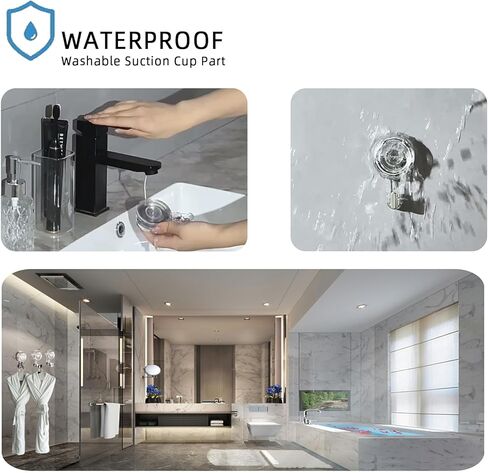 Kitchen Suction Hooks Heavy Duty for Inside Shower Bathroom Suction Cup Hooks Waterproof Suction Cup Towel Hook Wall Hooks with Suction Cup for Glass Window 2 Pack in Kuwait