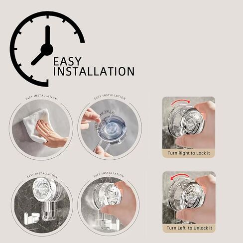 Kitchen Suction Hooks Heavy Duty for Inside Shower Bathroom Suction Cup Hooks Waterproof Suction Cup Towel Hook Wall Hooks with Suction Cup for Glass Window 2 Pack in Kuwait