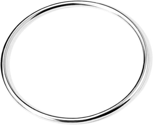 Jude Jewelers Stainless Steel Classical Simple Plain Polished Round Circle Bangle Bracelet in Saudi Arabia