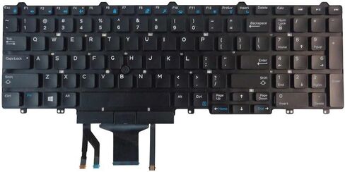 جديد لـ Dell Latitude 5580 5590 5591 E5550 E5570 Precision 3510 3520 3530 7510 7520 7710 7720 383D7 0383D7 لوحة مفاتيح بإضاءة خلفية ومؤشر وأزرار - إصدار أمريكي in Kuwait