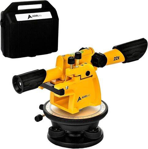 AdirPro المستوى البصري التلقائي 22X - مستوى عبور عالي الدقة مع تلسكوب ألومنيوم من فئة الطائرات وعدسة عين محمية من الغبار - مستوى عبور ممتاز للمبنى in Kuwait