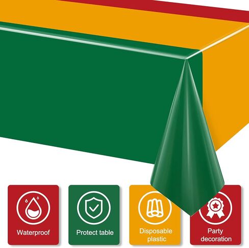 Capoda 6 Pack Juneteenth Tablecloths 108 x 54 Inch Large Happy Juneteenth Table Covers Freedom Day Table Covers June 19th African Afro American Independence Plastic Tablecloths for Juneteenth Party in Saudi Arabia