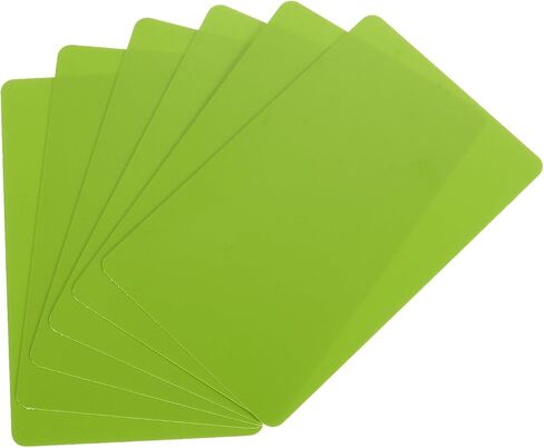 MECCANIXITY 40pcs Blank PVC Cards Color, CR80 15Mil Plastic Cards Blank ID Card Waterproof for ID Badge, Credit Cards, Identification Badges, Printer, Green in Saudi Arabia