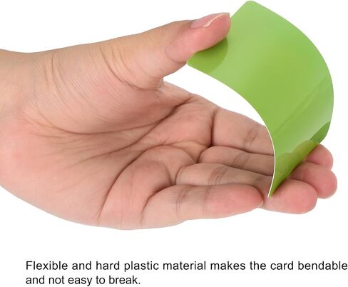 MECCANIXITY 40pcs Blank PVC Cards Color, CR80 15Mil Plastic Cards Blank ID Card Waterproof for ID Badge, Credit Cards, Identification Badges, Printer, Green in Saudi Arabia