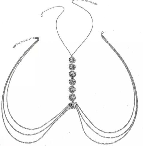 بوهو سلسلة الجسم الذهب سلسلة الجسم مجوهرات للنساء مطلية بالذهب سلسلة بيكيني الجسم مجوهرات للنساء مثير in Kuwait