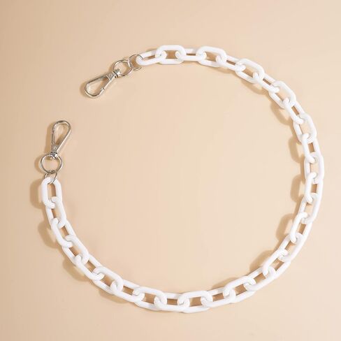 YERTTER Cute Color Chunky Acrylic Pants Chain Jeans Chain Pocket Chain Punk Link Chain Hiphop Grunge Pant Accessories for Women Men Egirls in Saudi Arabia