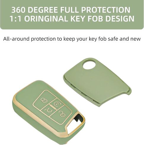 غطاء مفتاح Fob من OFFCURVE لسيارة Volkswagen Special Key Fob غطاء حامل لـ 2018-2022 VW Atlas Golf Alltrack Atlas Jetta Passat Arteon iguan Smart 4 أزرار ملحقات Key Fob، أرجواني in Kuwait