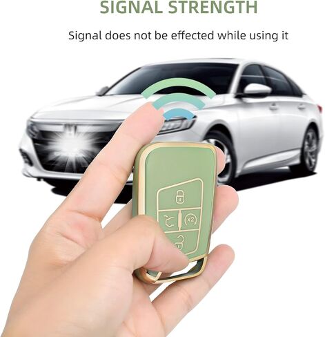غطاء مفتاح Fob من OFFCURVE لسيارة Volkswagen Special Key Fob غطاء حامل لـ 2018-2022 VW Atlas Golf Alltrack Atlas Jetta Passat Arteon iguan Smart 4 أزرار ملحقات Key Fob، أرجواني in Kuwait