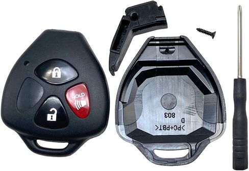 القطع غير مطلوب - 3 أزرار بديلة لغطاء حافظة المفاتيح يناسب Toyota Scion TC RAV4 2008-2013 Avalon / 2007-2011 Camry / 2008-2013 Corolla / 2009-2014 Venza Key Cover in Kuwait