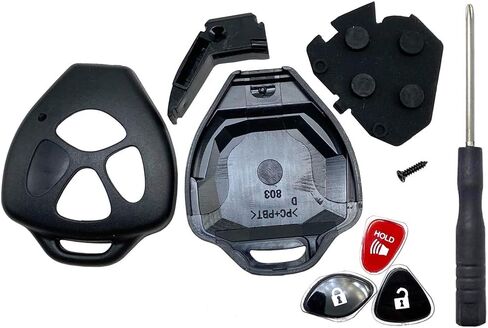 القطع غير مطلوب - 3 أزرار بديلة لغطاء حافظة المفاتيح يناسب Toyota Scion TC RAV4 2008-2013 Avalon / 2007-2011 Camry / 2008-2013 Corolla / 2009-2014 Venza Key Cover in Kuwait