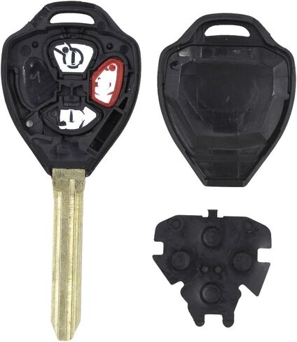 القطع غير مطلوب - 3 أزرار بديلة لغطاء حافظة المفاتيح يناسب Toyota Scion TC RAV4 2008-2013 Avalon / 2007-2011 Camry / 2008-2013 Corolla / 2009-2014 Venza Key Cover in Kuwait