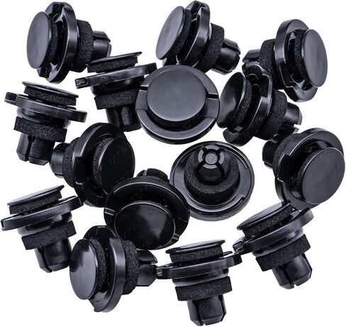 Rexka Rocker Moulding Push-Type Retainer with Sealer for Subaru 90914-0055 Tribeca, Forrester, Impreza, Legacy & Outback 2006 - (Pack of 10) in Saudi Arabia