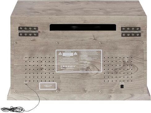 مركز كروسلي CR7011A-GY ماكوين الترفيهي مع بلوتوث وراديو AM/FM ومشغل أقراص مضغوطة وسطح كاسيت ومدخل Aux-in، رمادي in Kuwait