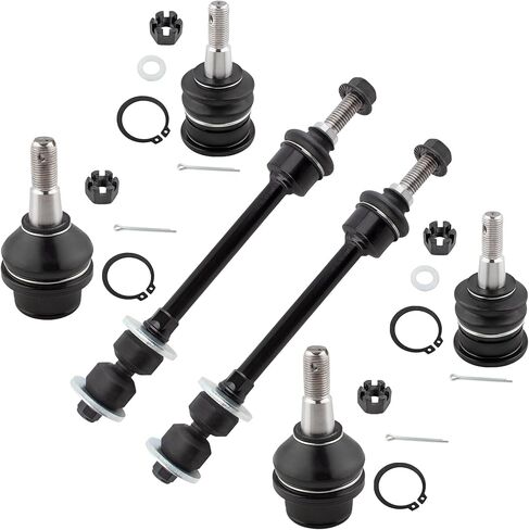6Pcs Front Suspension Kit Upper & Lower Ball Joints Sway Bar End Links Fit For Dodge Ram 1500 2006-2008 (4WD, 5 Lug Only Excludes Extended Crew Cab/Megacab) Replace# ‎K80628 K7411 K80894 in Saudi Arabia