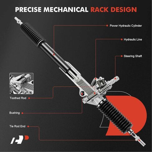 A-Premium - حامل وترس توجيه هيدروليكي متوافق مع Mercedes-Benz E320 2003-2009، E350 2006-2009، E500 2003-2006، E55 AMG 2003-2005، CLS63 AMG 2007-2011، استبدال # 2114601800 in Kuwait
