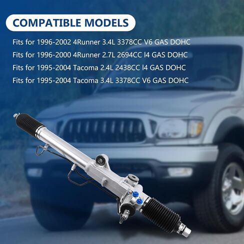 26-1697 26-1618 Power Steering Rack Pinion Assembly Fits for 1995-2004 Tacoma 2.4L/3.4L, Fits for 1996-2002 4Runner 3.4L, Replace OE 26-1697 26-1618 4420035013 4420035042 in Saudi Arabia