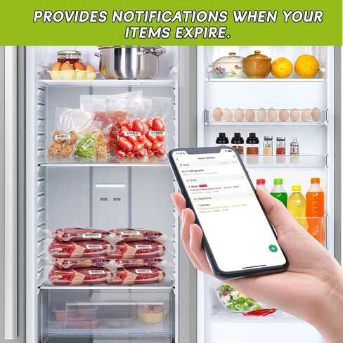 أكياس تفريغ الهواء من بوكس ​​ليجيند مع تطبيق إدارة الطعام مقاس 11 بوصة × 50 بوصة (عبوة من قطعتين)، أكياس حفظ الطعام مع رموز شريطية لتتبع الطعام، أكياس تفريغ مفرغة خالية من البيسفينول A لفيديو Sous Vide، وتخزين الطعام، وإعداد الوجبات in Kuwait