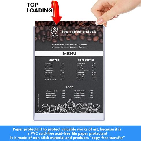 20PCS Rigid Print Protectors,Hard Plastic Sheet Protectors,Poster Protector Sleeve 8.5x11IN,Plastic Paper Sleeves Wipeable Reusable for Magazine Photo Paper Poster Prints in Saudi Arabia