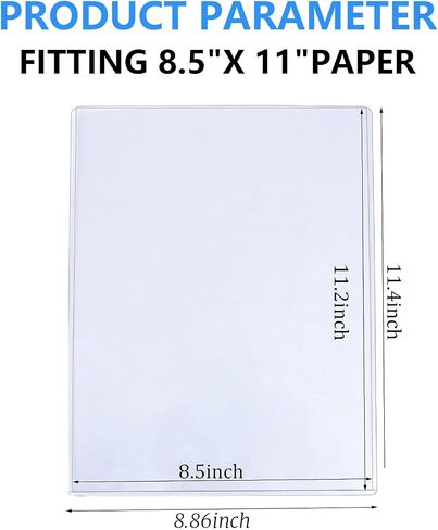 20PCS Rigid Print Protectors,Hard Plastic Sheet Protectors,Poster Protector Sleeve 8.5x11IN,Plastic Paper Sleeves Wipeable Reusable for Magazine Photo Paper Poster Prints in Saudi Arabia