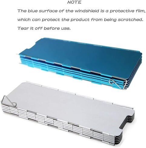 الزجاج الأمامي لموقد التخييم، 10 ألواح من الألومنيوم للتخييم وخفيفة الوزن وقابلة للطي وموقد التعبئة للزجاج الأمامي. in Kuwait