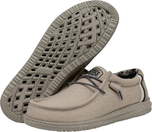Hey Dude Men's Wally H2O Sand Dollar Size 6 | Men's Loafers | Men's Slip On Shoes | Comfortable & Light-Weight in Saudi Arabia